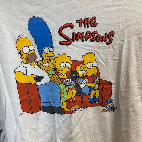 MAD Engine The Simpsons White Crop Top - Picture 4 of 4